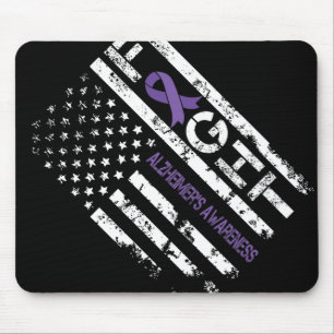 Heimerheimer's Awareness Heimerheimer Flag Usa For Mouse Pad