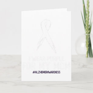 Heimerheimer's Awareness I Wear Purple For My Mum Card