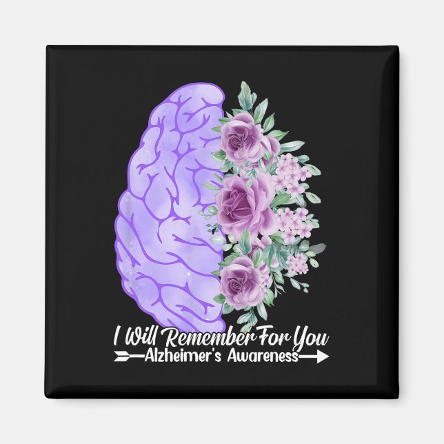 Heimerheimer's Awareness I Will Remember For You B Magnet (Front)