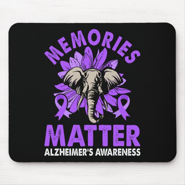 Heimerheimer's Awareness Memories Problem Purple R Mouse Pad (Front)