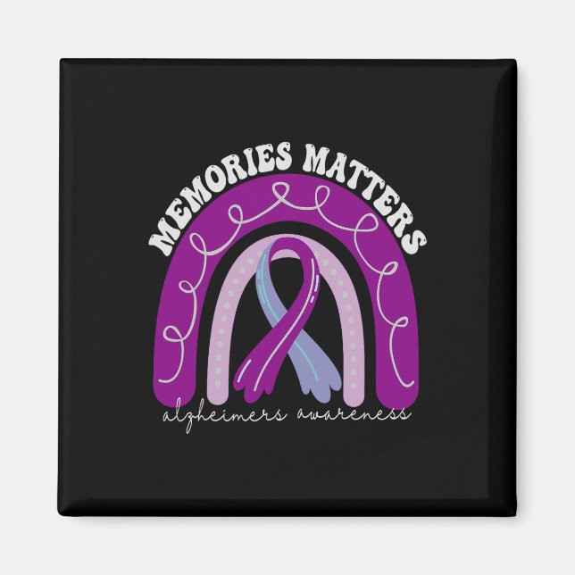 Heimerheimers Awareness Memories Problems Purple R Magnet (Front)