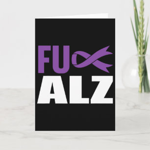 Heimerheimers Awareness Purple Ribbon End Heimer H Card