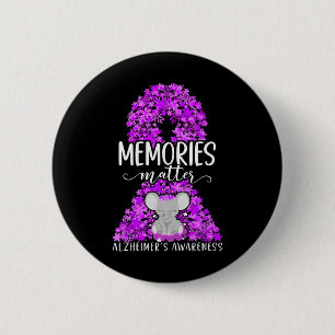 Heimerheimer's Dementia Awareness Support Elephant 6 Cm Round Badge