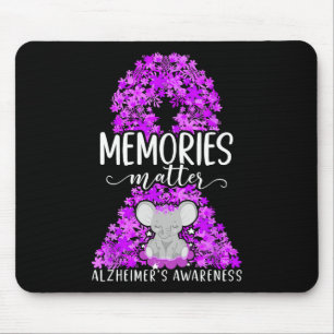 Heimerheimer's Dementia Awareness Support Elephant Mouse Pad