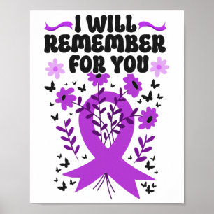 Heimerheimer's Dementia Awareness Support I Will R Poster