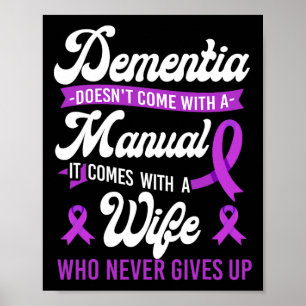 Heimerheimer's Dementia Awareness Support Wife Dem Poster
