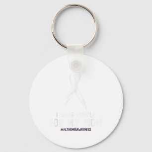 Heimers Awareness I Wear Purple For My Mum Cute Pu Key Ring