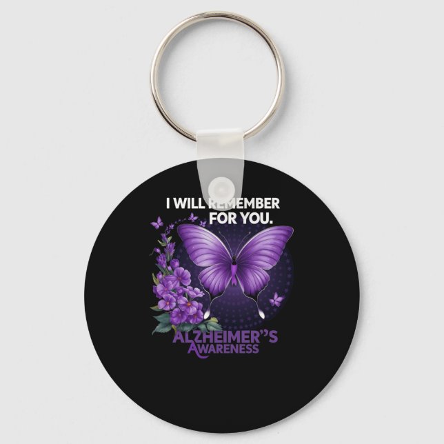 Heimer's Awareness I Will Remember For You Sticker Key Ring (Front)