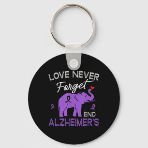 Heimers Awareness Love Never Forgets End Heimers Key Ring