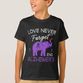 Heimers Awareness Love Never Forgets End Heimers  T-Shirt