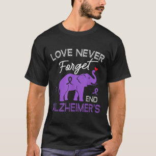 Heimers Awareness Love Never Forgets End Heimers T-Shirt