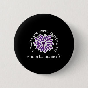 Heimers Awareness Memories Are Worth Fighting For 6 Cm Round Badge