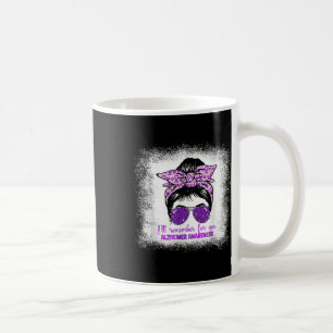 Heimers Awareness Messy Bun Purple Dementia Heimer Coffee Mug