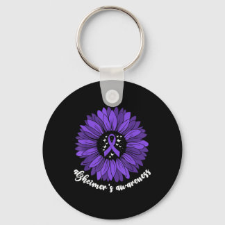Heimers Awareness Month For Women Purple Heimer _5 Key Ring
