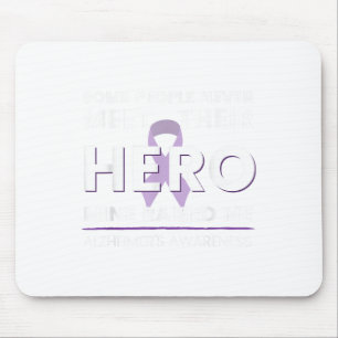 Heimers Awareness Purple Ribbon Hero End_1 Mouse Pad