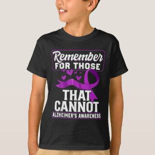 Heimers Awareness Purple Ribbon Supporter Heimers T-Shirt