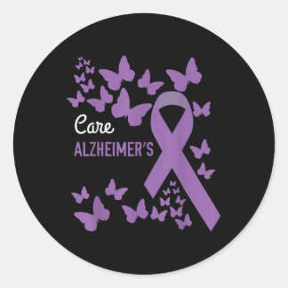 Heimers Awareness Ribbon T Shirts  Classic Round Sticker