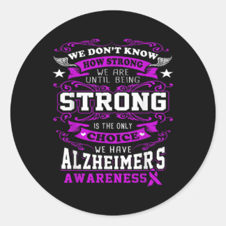 Heimers Awareness Shirt - Heimers Shirt For Women_ Classic Round Sticker