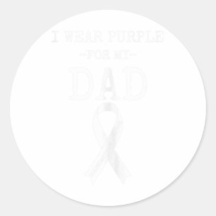 Heimers Awareness Shirt Men Women Wear Purple For  Classic Round Sticker