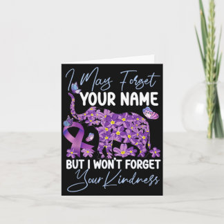 Heimers Dementia Awareness Support Elephant May Card