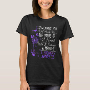 Heimers Disease Awareness Dementia I Wear Purple T-Shirt
