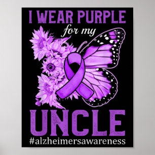 Heimers Shirt I Wear Purple For Uncle Heimers Supp Poster