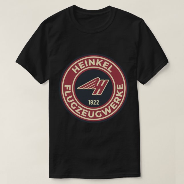 Heinkel Flugzeugwerke - Round Logo Sticker.png T-Shirt (Design Front)