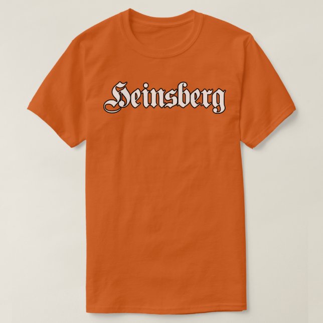 Heinsberg written with gothic font T-Shirt (Design Front)