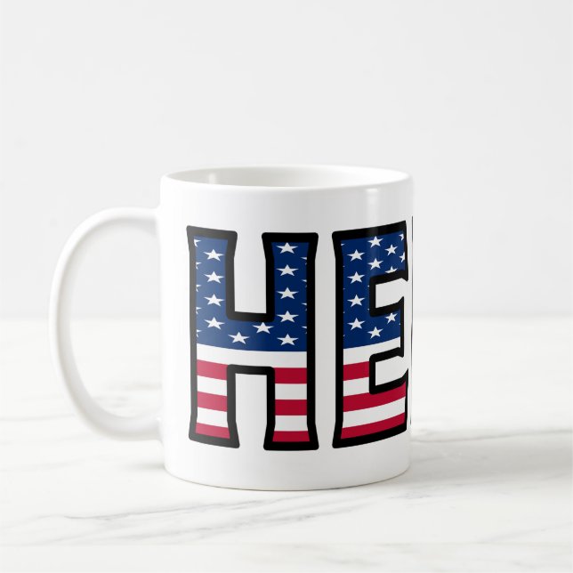 Heinz Name First Name USA stylish cup coffee cup (Left)