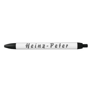 Heinz-Peter Kugelschreiber Black Ink Pen