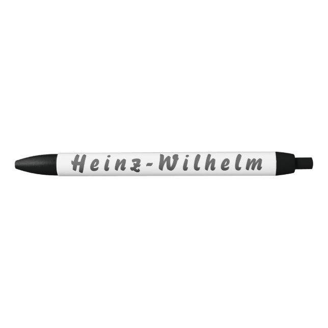 Heinz-Wilhelm Kugelschreiber Black Ink Pen (Front)