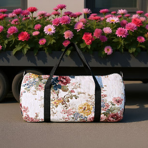 Heirloom Chintz Floral Print Duffle Bag