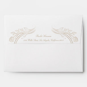 Heirloom Floral Rococo Bridal Shower Envelope