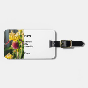 Heirloom Iris Luggage Tag