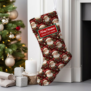 Heirloom Personalized Christmas Stocking Watercolo