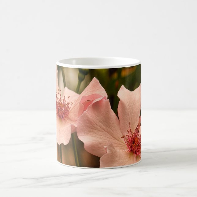 Heirloom Pink Rose Coffee Mug (Center)