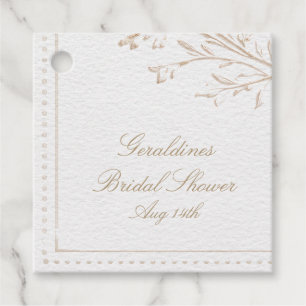 Heirloom Rococo Bridal Shower Favour Tags