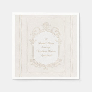 Heirloom Rococo Bridal Shower Napkin