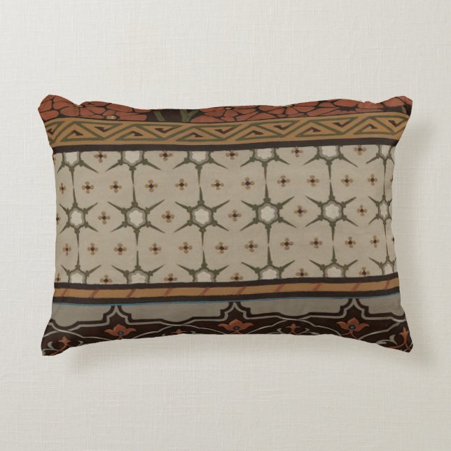 Heirloom Textile with Decorative Patterns Cushion (Front)