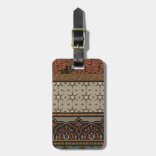 Heirloom Textile with Decorative Patterns Luggage Tag