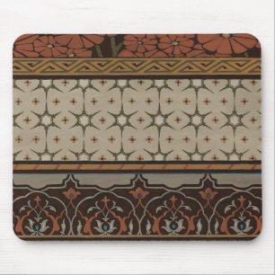 Heirloom Textile with Decorative Patterns Mouse Pad