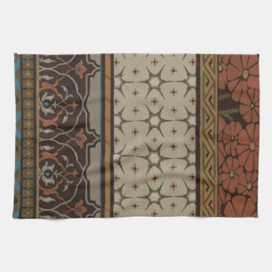 Heirloom Textile with Decorative Patterns Tea Towel