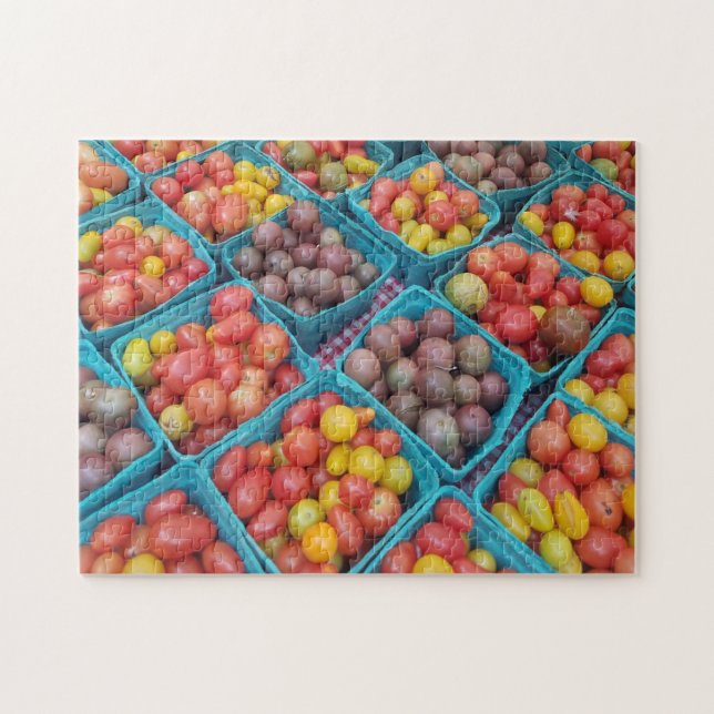 Heirloom Tomato Varieties Farmers Market Puzzle (Horizontal)