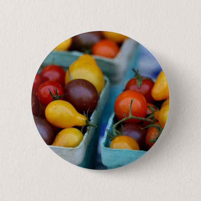 Heirloom Tomatoes 6 Cm Round Badge (Front)