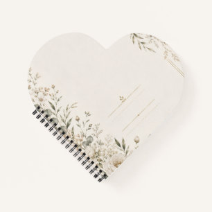 Heirloom Wedding Invitation with Refined Botanical Notebook