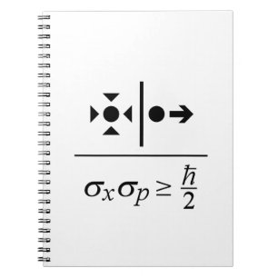 Heisenberg Uncertainty Principle Spiral Notebook