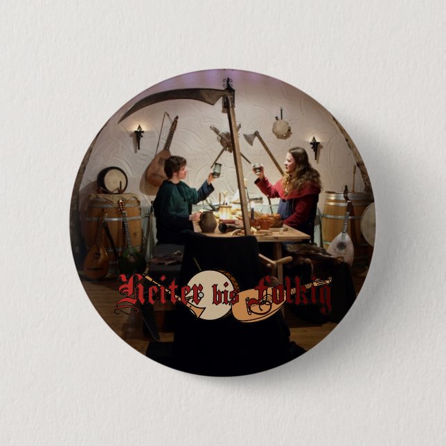 Heiter to Folkig Button "Death was there" (Front)