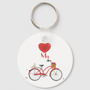 Heitres Kirschfahrrad Key Ring
