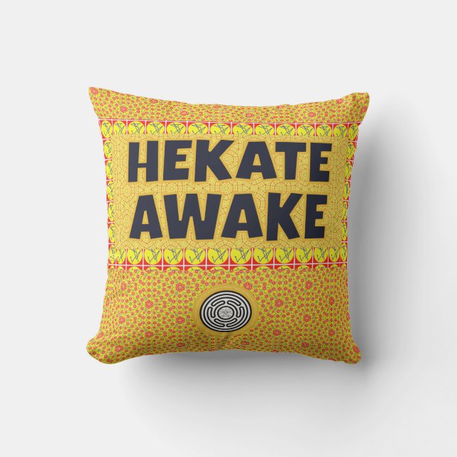 Hekate Awake Strophalos Iynx Seal Key Sigil Cushion (Front)