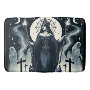 Hekate Goddess of the Crossroads Ghostly Spirits Bath Mat
